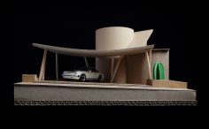 Machbarkeitsstudie/Entwurf eines Carports Wien, Architekturentwurf, Architekturmodell