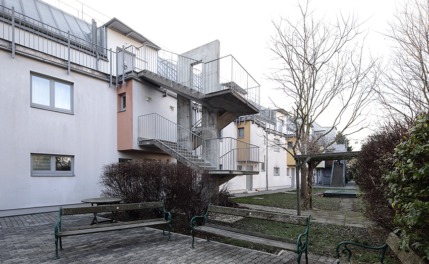 Wohnbau Wien Pflastersteine verlegen