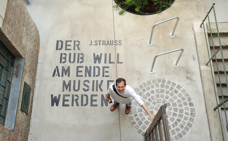 Hommage an Johann Strauss - ehemaliges Familienwohnhaus der Familie Strauss